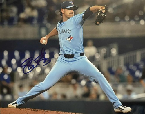 FOTO 11X14 FIRMADA AUTOGRAFIADA POR SHANE BIEBER TORONTO BLUE JAYS
