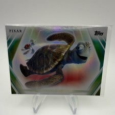 Topps Disney Neon Rainbw Foil Pixar Crush & Squirt 82 Non-Sport Trading Card