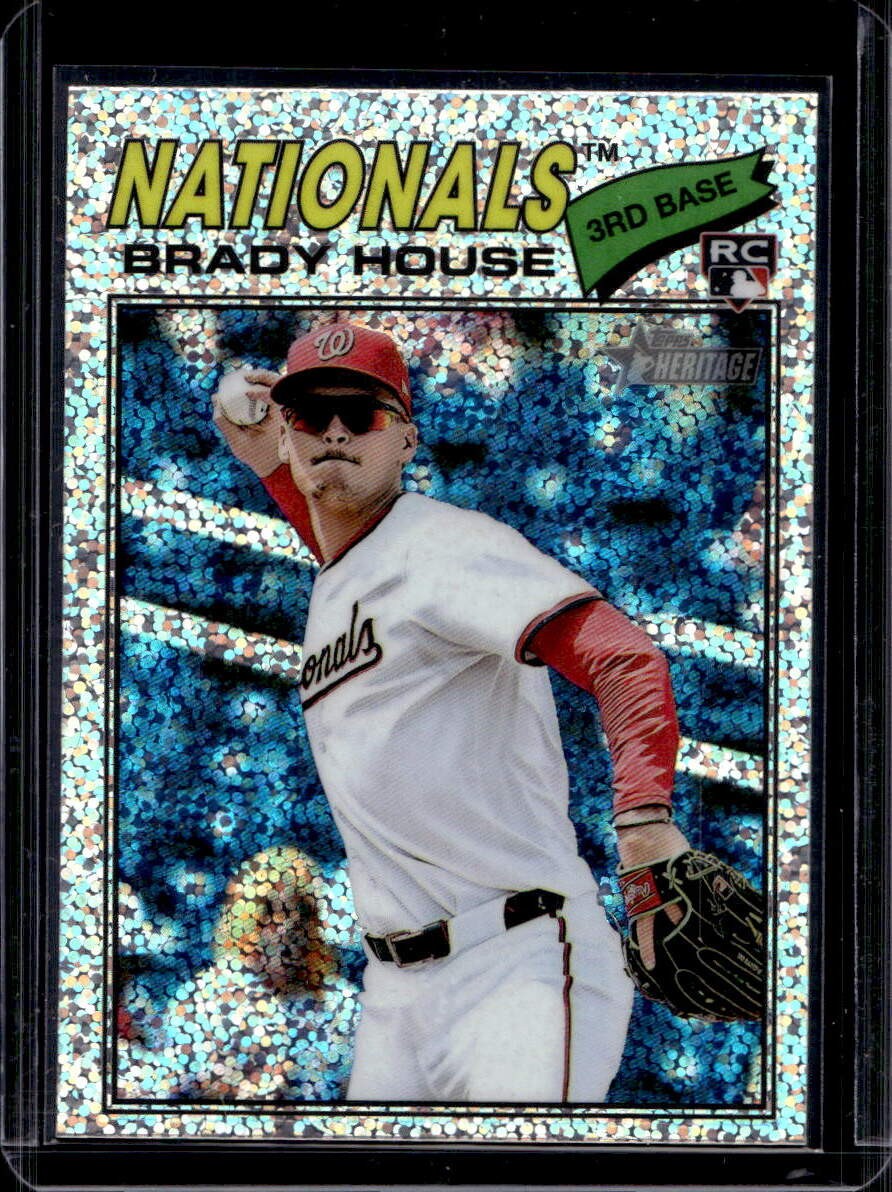 Brady House 2026 Topps Heritage #153 Chrome Rookie Silver Sparkle Refractor