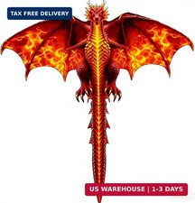 Large Dragon Kite for Kids and Adults, Easy to Fly with 300ft String, Perfect fo