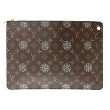 Louis Vuitton LV  Christopher Nemeth Monogram Pochette Jour GM Clutch Bag Brown