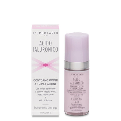 L'erbolario Acide Hyaluronique Contour Yeux Triple Action 30ml Anti-rides Crème