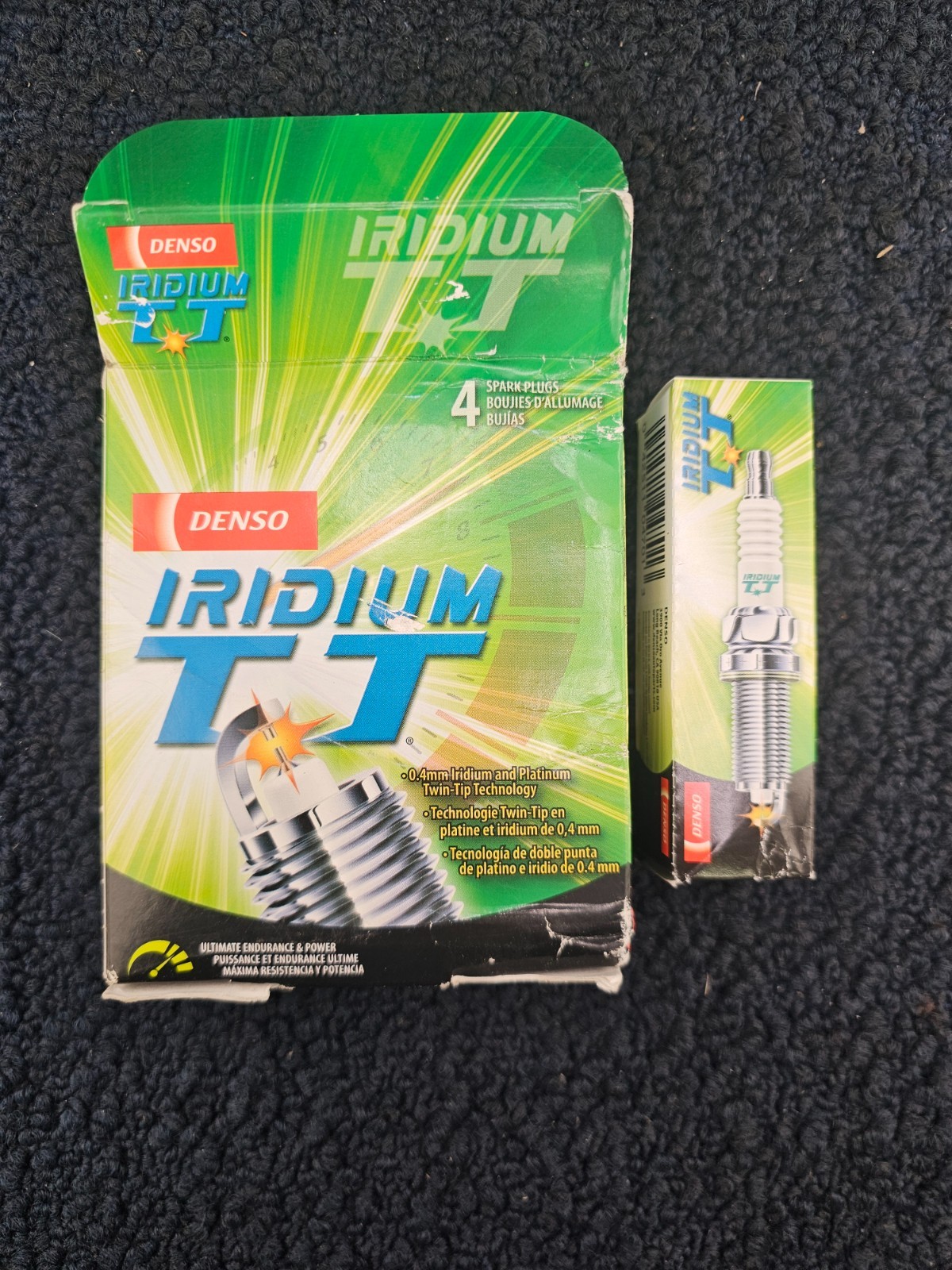 QTY 4 DENSO Iridium TT Spark Plugs for TOYOTA PRIUS 01-09 C 12-19 L4-1.5L