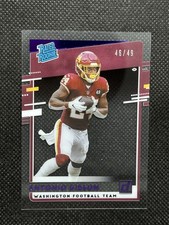 2020 Panini Chronicles Antonio Gibson Clearly Donruss Rated Rookies Purple /49