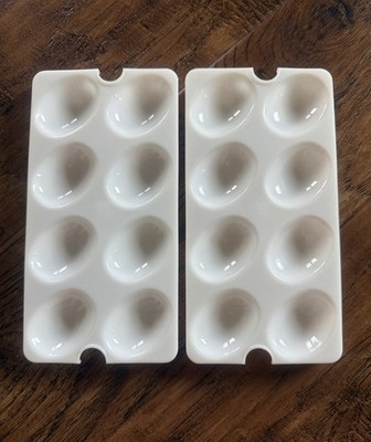 Vintage Tupperware Deviled Egg Holder Replacement  - Trays Only #665 Set of 2