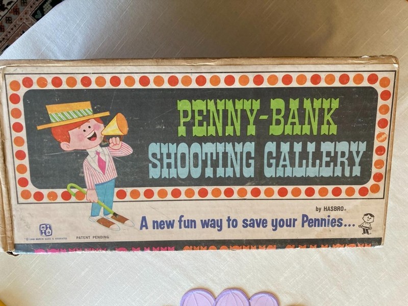 Penny-Bank Shooting Gallery Vintage Complete 1968 Hasbro rare/htf