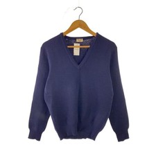 SAINT JAMES knit sweater thick wool, navy solid color