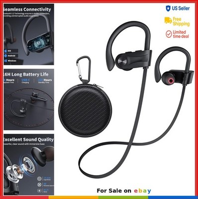 Wireless Earbuds Bluetooth 5.3 16 Hour Playtime IPX7 Waterproof Running Sports