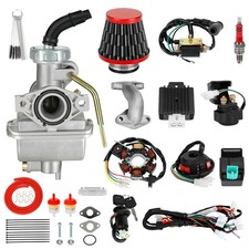 Electric Start Wiring Harness  Carburetor Kit for 110cc 125cc