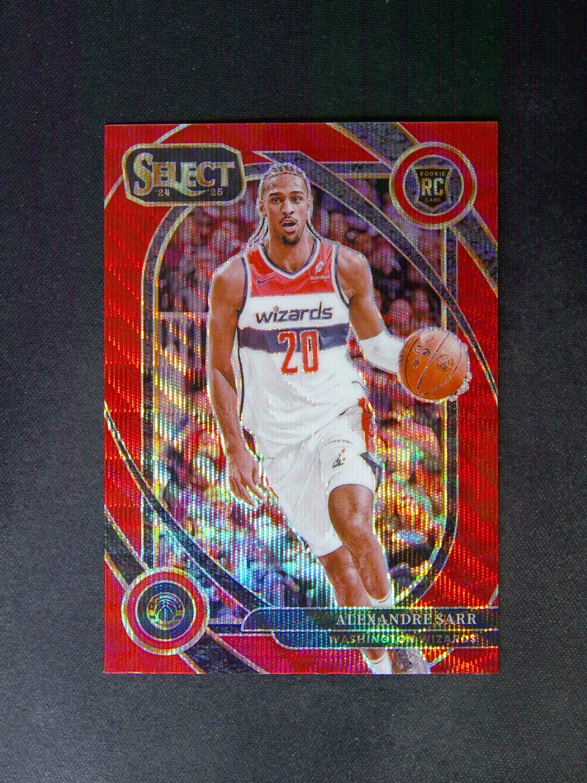 2024-25 Panini Select Alexandre Sarr #274 RC Rookie Courtside Red Wave Prizm