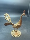 Vintage Brass Peacock Khol Eyeliner Holder Figurine MCM — photo 5