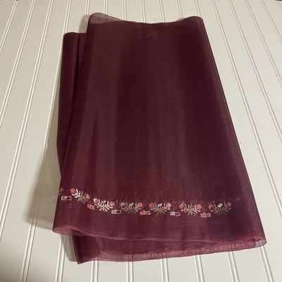 SILK maroon, FABRIC 1 Yard x 22 Inches Wide or 36 Inches x 22 Inches Wide