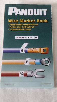 Panduit PCMB-15 1.38'' x 0.22'' StrongHold Pre-Printed Wire Marker Book
