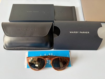 Warby Parker River Sapwood Tortoise Brown Sport Sunglasses Glasses 53-19-140