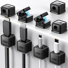 9 Pack Cord Organizer Magnetic Cable Clips Adhesive Wire 9Pack, Black