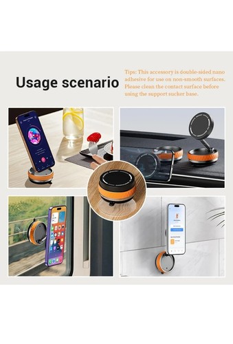 Magnetic Phone Holder for Car 360 Rotatable Vacuum Magnetic Phone Stand Folda... - Picture 8 of 8