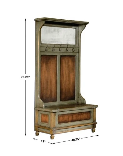 Uttermost - Hall Tree - Accent Furniture - Riyo - 73.25 inch Hall Tree - Picture 3 of 4
