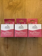 Earth Mama Organic Nipple Butter Safe Soothing Balm 2oz X3 LOT OF 3 New In Box