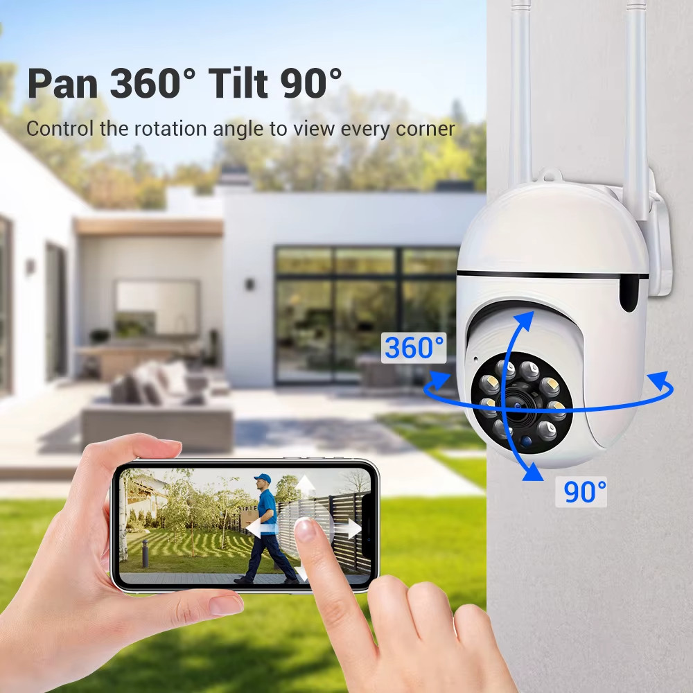 Caméra WiFi Full HD nocturne en couleur Ease Life avec détection de mouvement