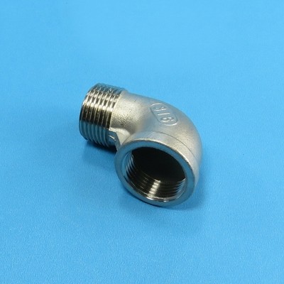Edelstahl Gewindefitting Winkel 1/8'' - 4'' Bogen 90° V4A Zoll Gewinde Verbinder