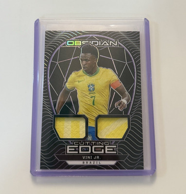 Vinicius Junior Panini 2024-25 Obsidian Cutting Edge Purple /50 MEM
