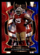 2025 Panini Select #17 Alfred Collins Red Blue Shock