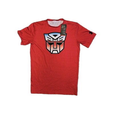 Under Armour Shirt Mens Size XL Red Transformers Alter Ego Heat Gear Compression