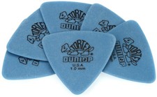 Dunlop Tortex Triangle Guitar Picks - 1.0mm Blue 6-pack 5-pack Bundle