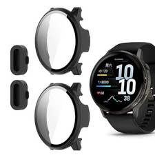 2 Pack Hard PC Screen Protector Case For Garmin Venu 4 45mm Full Coverage Ultra-