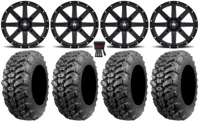 MSA Clutch 14'' Wheels Black 33'' Sniper 920 Tires Can-Am Defender