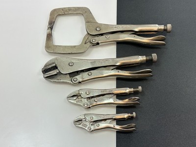 4pc Irwin Vise Grip & Thorsen Set Lot 11R USA Vise Grip, 10R, 4WR Thorsen 5-1/2 