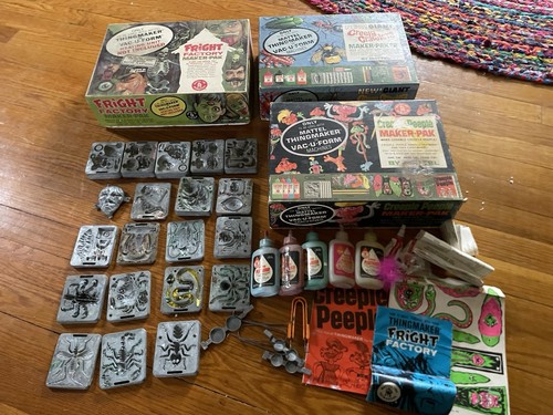 vintage Thingmaker lot Molds Creepy Crawlers Fright Factory Creeple ...