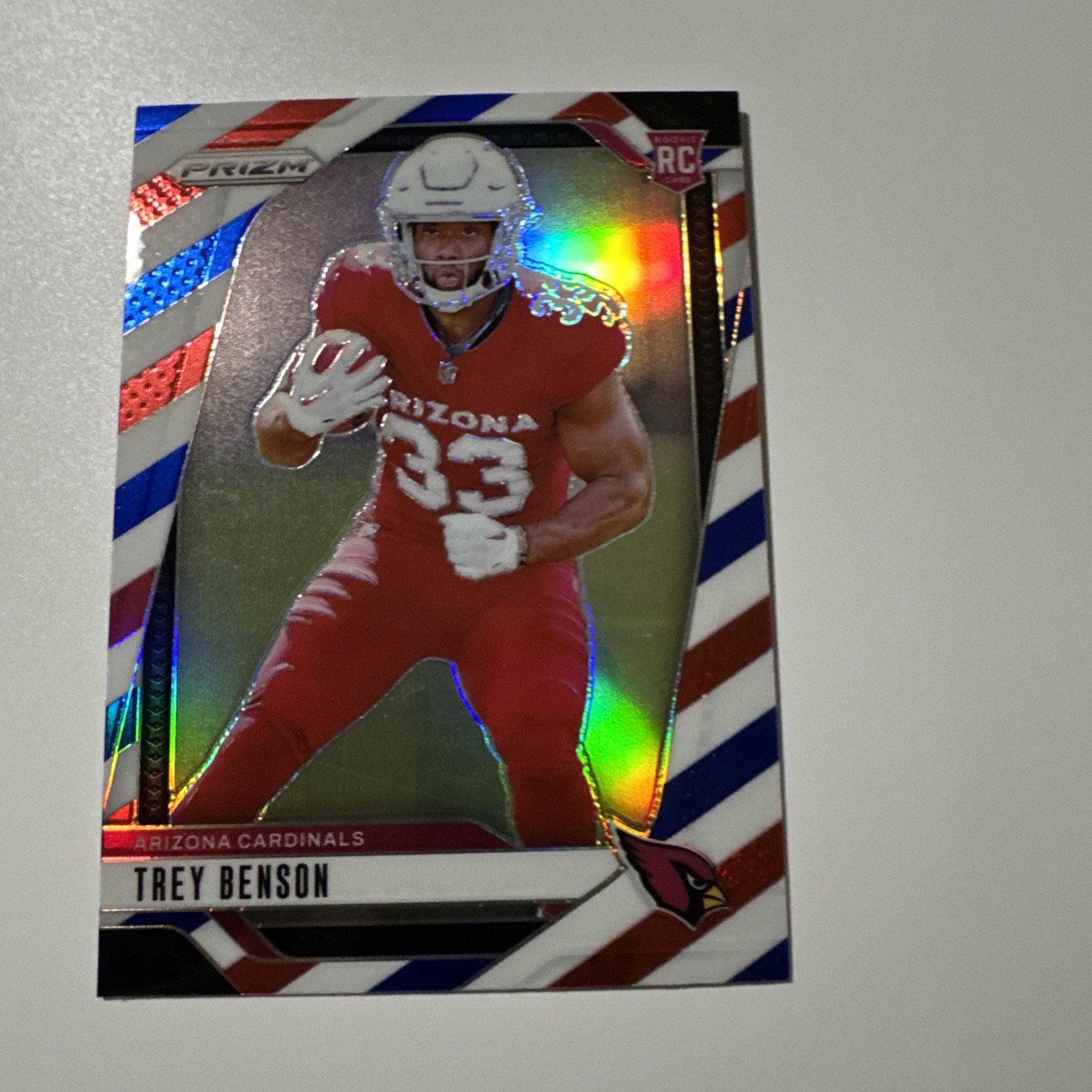 Trey Benson  Red White Blue Prizm Rookie Card #392 - 2024 Panini NFL Prizm