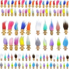 100PCS Mini Troll Dolls PVC Vintage Trolls Lucky Doll Mini Action Figures 1....