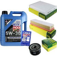 Mann Inspektionspaket 5L Liqui Moly Longtime 5W-30 FüR Dacia Dokker Lodgy 1.6