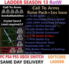 ✅ PC PS4 PS5 XBOX SWITCH✅ LADDER CALL TO ARMS CTA Diablo 2 Resurrected Items D2R