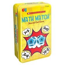 University Games Scholastic Math Match Tin Game NEW IN STOCK