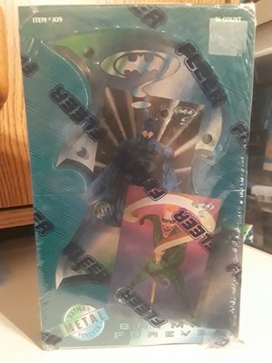 1995 Fleer Batman Forever Metal Hobby Trading Card Box Factory Sealed 36 Packs