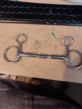 5.25 Inch Hanging Cheek Snaffle With Barrel And Copper Inlay like myler