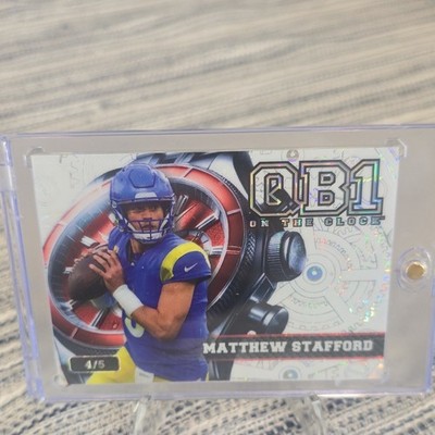 Wild Card 2026 QB1 On The Clock Matthew Stafford 4/5 #OCW-WH-MS Card