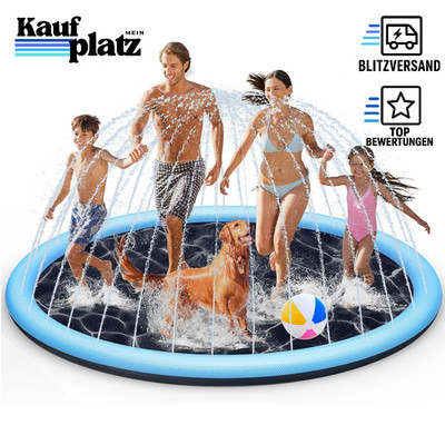 Splash Pad für Kinder 200cm Antirutsch Wassersprinkler Outdoor Garten Pool