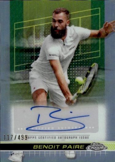 2024 Topps Chrome #TCA-BPE Benoit Paire Autographs Refractor /499