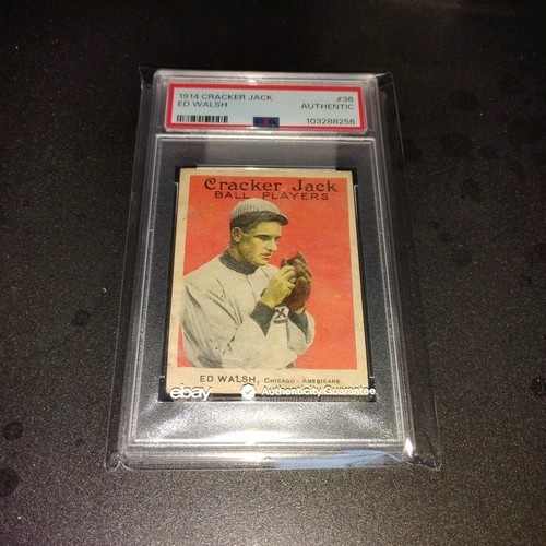 Ed Walsh #36 1914 Cracker Jack card