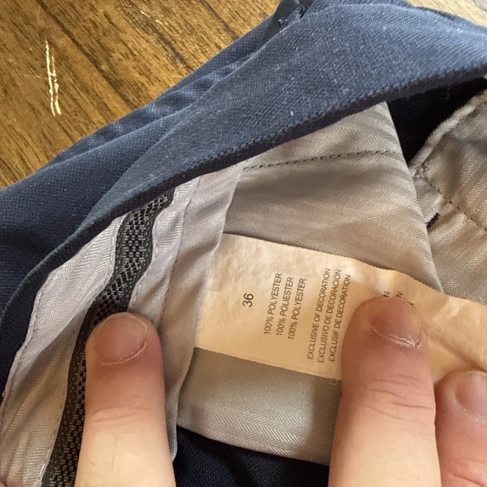 Шорты для гольфа PGA * мужские размер 36 * синий * повседневный производительности * - Изображение 2 из 4