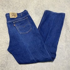 Vintage 90  s Levi  s 517 Orange Tab Dark Blue Jean Pants Bootcut Size 42x32