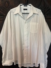 Christian Dior Monsieur Dress Shirt Mens 17.5 35/36 Striped Made USA