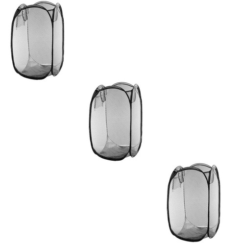 3 Pieces Zusammenklappbarer Wäschekorb Faltbarer Schmutzwäschekorb - Bild 3 von 12