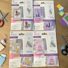 Gemini Crafter  s Companion Stamp Die Lot 4 Card Making Birthday Sets New