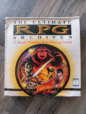 Vintage The Ultimate RPG Archives PC 1998 Interplay PC Video Game Boxset 12 Disc