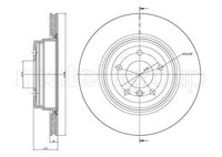 2X Metelli Bremsscheibe 23-0873C FüR BMW
